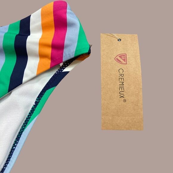 NWT Cremieux Rainbow Strip Bikini Bottoms - Picture 2 of 10